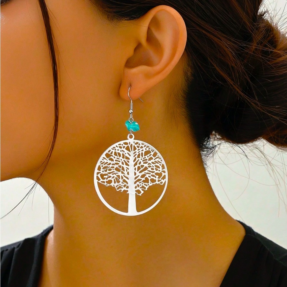 Silver Tree of Life Earrings NEW 🏷️